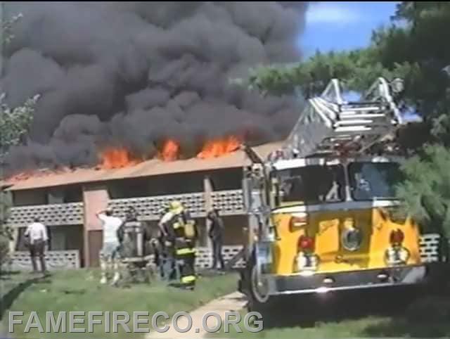 Golf Club Apartments fire in West Goshen  1990