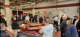 Crews receiving a briefing and their Squad assignments